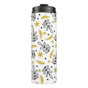 Bouteilles Isothermes Motif sans couture avec des flocons de neige et de