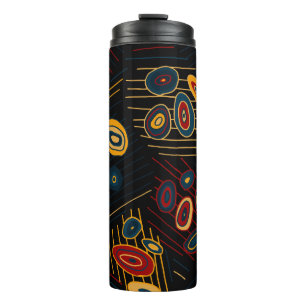 Bouteilles Isothermes Motif sans couture avec doodles modernes abstraits