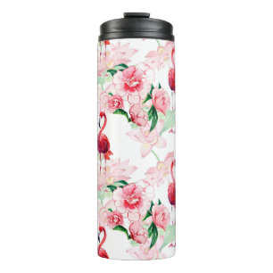 Bouteilles Isothermes Motif sans couture avec flamant rose