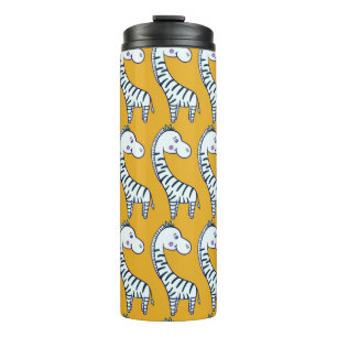 Bouteilles Isothermes Motif sans couture avec joli dessin animé zèbres j