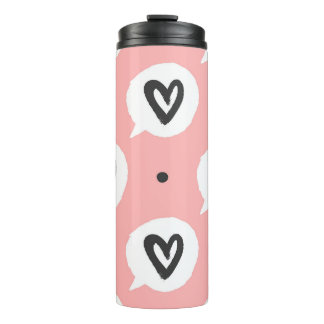 Bouteilles Isothermes Motif sans couture avec les coeurs.