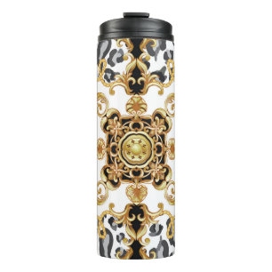 Bouteilles Isothermes Motif sans couture avec peau de léopard et baro do