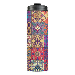 Bouteilles Isothermes Motif sans couture avec tuiles portugaises en tala
