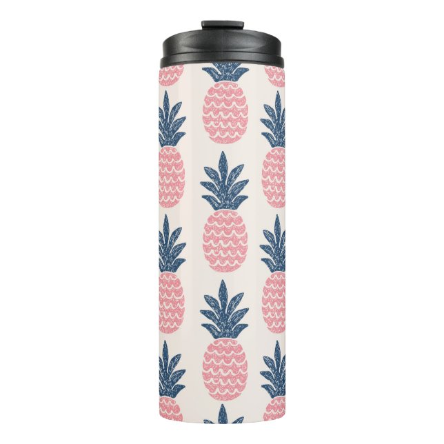Bouteilles Isothermes Motif sans couture d'ananas amusant (Devant)