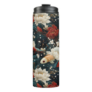 Bouteilles Isothermes Motif sans couture de carpes japonaises