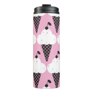 Bouteilles Isothermes Motif sans couture de crème glacée dessinée à
