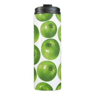 Bouteilles Isothermes Motif sans couture de pomme verte