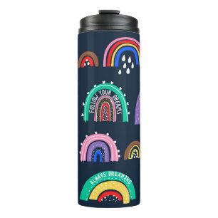 Bouteilles Isothermes Motif sans couture décorative avec fleur de fraise