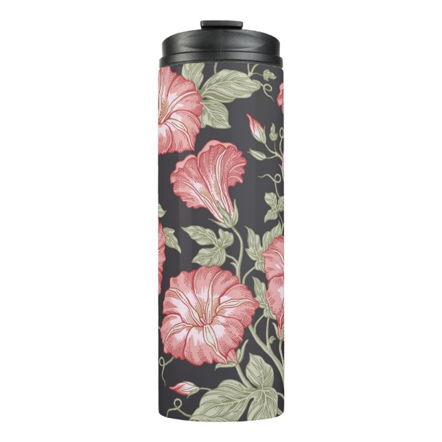 Bouteilles Isothermes Motif sans couture. Des fleurs sauvages de Petunia (Devant)