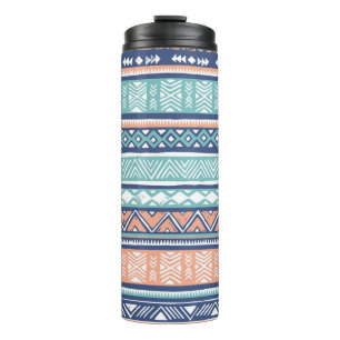 Bouteilles Isothermes Motif sans couture Navajo tribal pastel :
