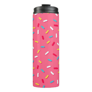 Bouteilles Isothermes Motif sans soudure, arrière - plan rose, t
