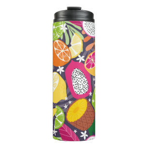 Bouteilles Isothermes Motif sans soudure, collection de tropi exotiques