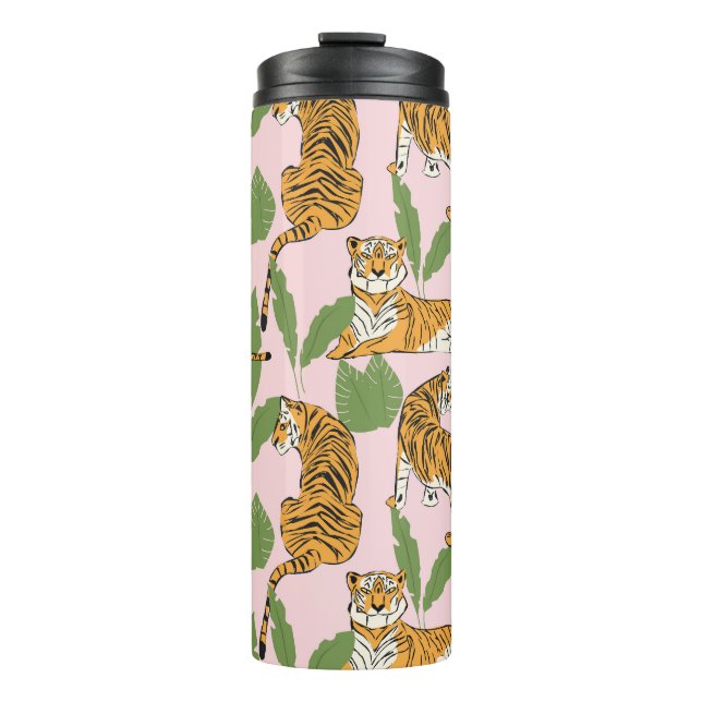 Bouteilles Isothermes Motif sans tigre : Style Vintage exotique (Devant)