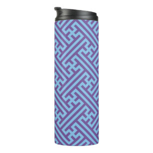 Bouteilles Isothermes Motif Sayagata, Japonais, Violet et Bleu
