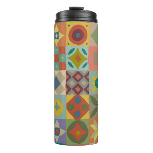 Bouteilles Isothermes Motif Talavera. Un patchwork indien. Nom turc