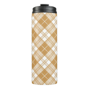 Bouteilles Isothermes Motif Tartan Brun Blanc yxm0uat9