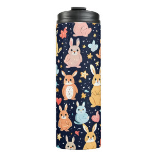 Bouteilles Isothermes Motif Thermique Adorable Animal Bébé Pastel Doux