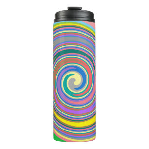 Bouteilles Isothermes Motif tourbillon arc-en-ciel