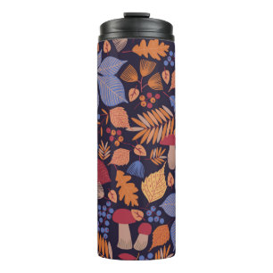 Bouteilles Isothermes Motif transparent à l'automne avec feuilles, branc