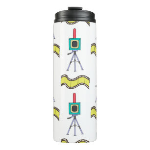 Bouteilles Isothermes Motif transparent avec caméras et bandes de film