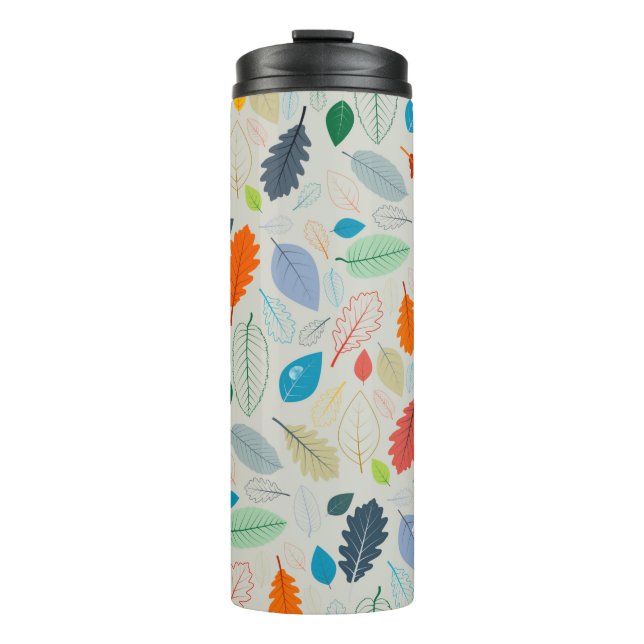 Bouteilles Isothermes Motif transparent - Feuilles d'automne vintages Il (Devant)