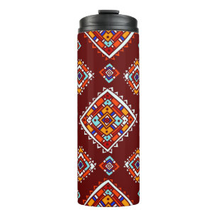 Bouteilles Isothermes Motif tribal traditionnel de style ethnique