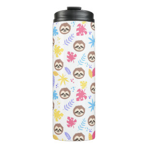 Bouteilles Isothermes Motif tropical de paresse et de feuille