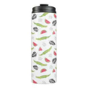 Bouteilles Isothermes Motif tropical de pastèque et de crocodile