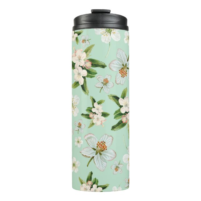 Bouteilles Isothermes Motif vintage de fleurs de printemps (Devant)