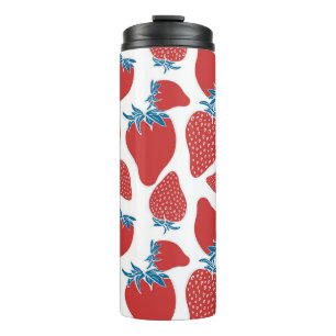 Bouteilles Isothermes Motif Vintage de fraise à main