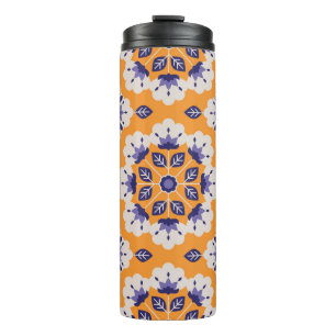 Bouteilles Isothermes motif vintage fleuri transparent
