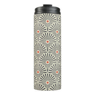 Bouteilles Isothermes Motif vintage japonais transparent sur fond textue