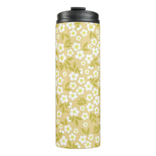 Bouteilles Isothermes Motif vintage sans couture abstrait. Flux blanc mo
