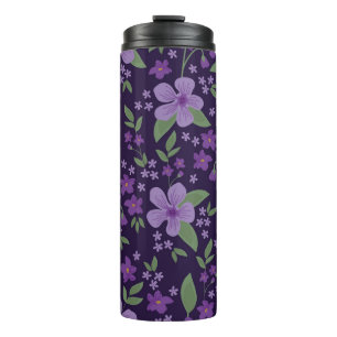 Bouteilles Isothermes Motif vintage sans couture. merveilleux lilas et p