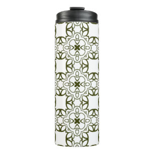 Bouteilles Isothermes motif vintage sans couture ornementale. abstrait,