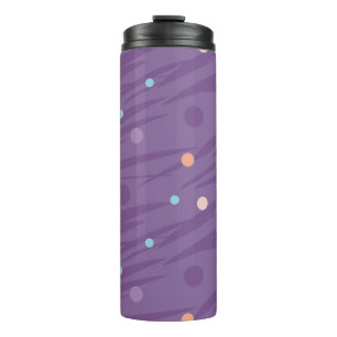 Bouteilles Isothermes motif violet Abstrait sans soudure avec cercles et