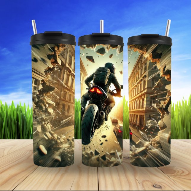 Bouteilles Isothermes Motocyclette futuriste avec voyants (Créateur téléchargé)