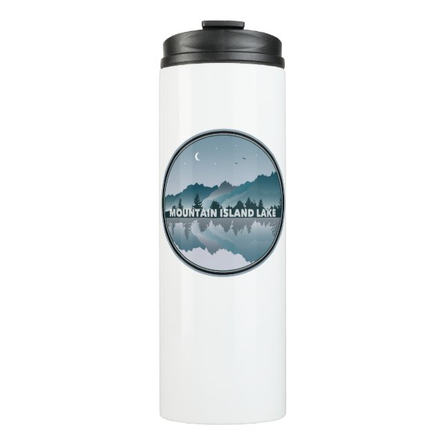 Bouteilles Isothermes Mountain Island Lake Caroline du Nord Réflexion (Devant)