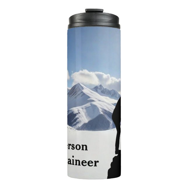 Bouteilles Isothermes Mountaineering with Climber Silhouette personalize (Devant)