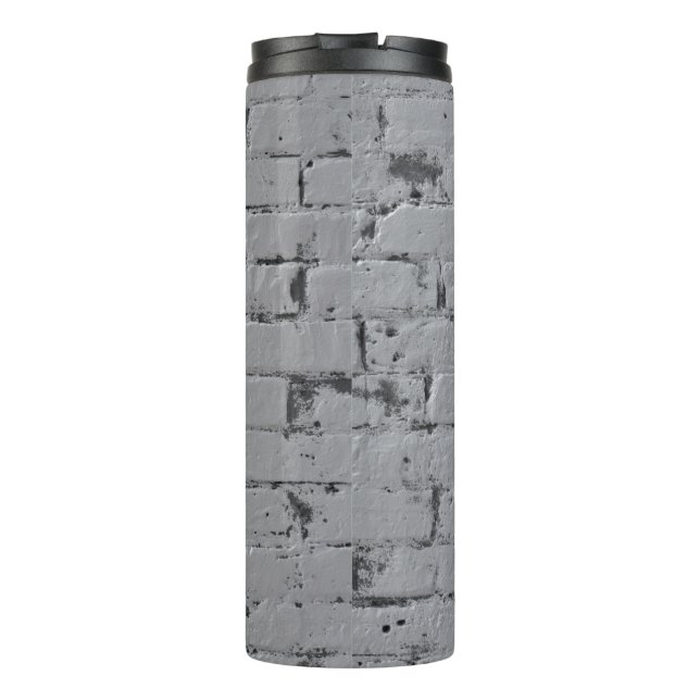 Bouteilles Isothermes Mur de brique peint gris clair (Dos)