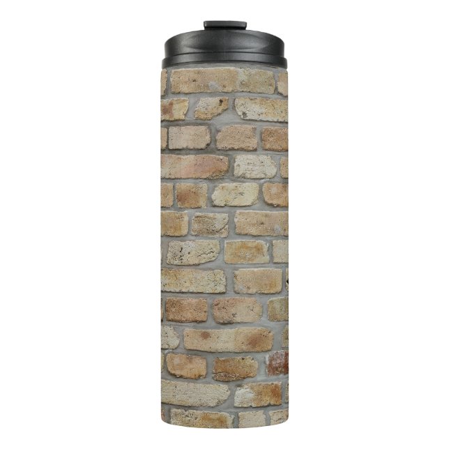 Bouteilles Isothermes Mur de briques brunes un motif original  (Devant)