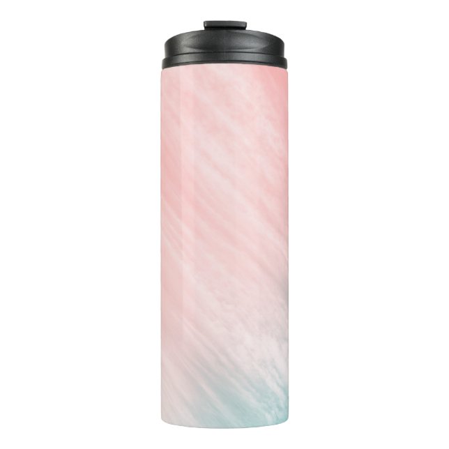 BOUTEILLES ISOTHERMES MUR DE PASTEL ET DE MINT ABSTRAITS (Devant)