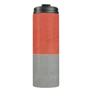 Bouteilles Isothermes Mur peint en gris et orange