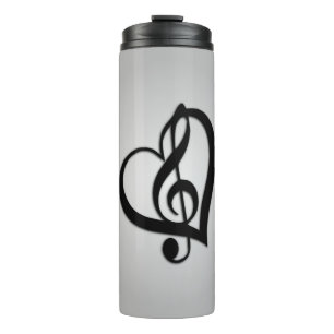 Bouteilles Isothermes Music G Heart on Silver
