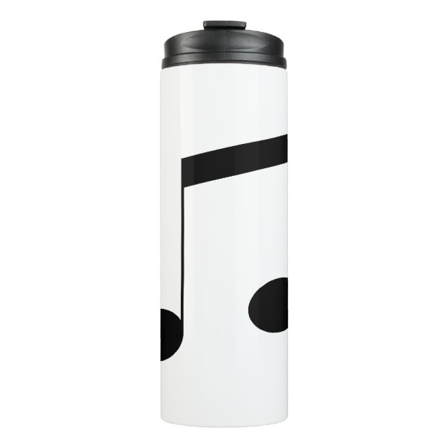 Bouteilles Isothermes Music One Black Beam Note, (Devant)