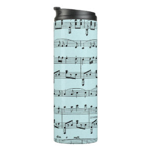 Bouteilles Isothermes Musique de feuille bleue
