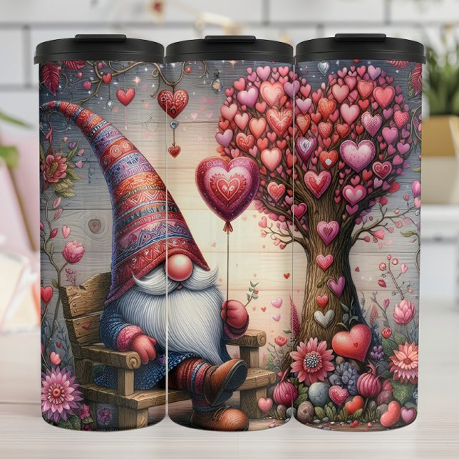 Bouteilles Isothermes Nain de la Saint-Valentin Arbre Cœur (Créateur téléchargé)