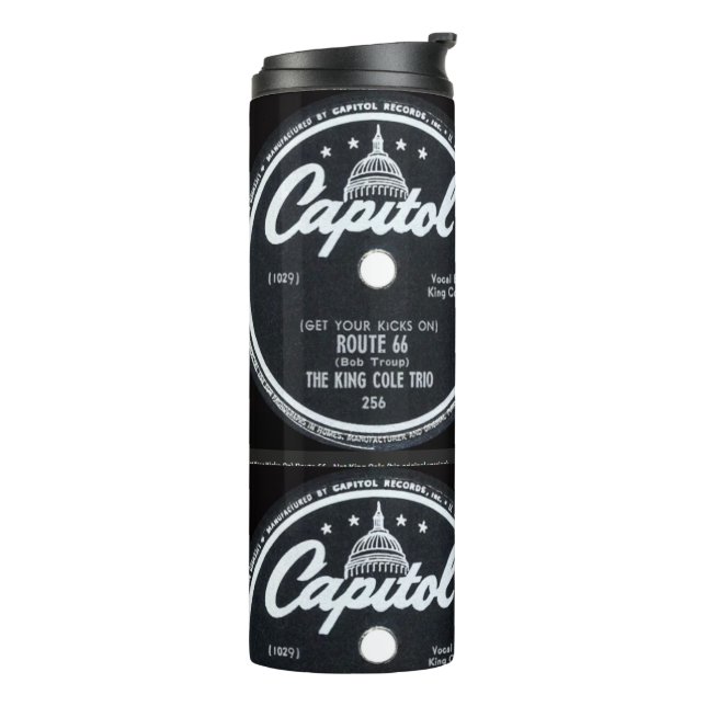 Bouteilles Isothermes "Nat King Cole-Get your kicks-rt 66-" (Tourné sur la gauche)