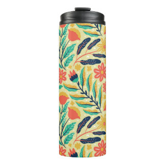 Bouteilles Isothermes Nature Foliage : Floral Motif sans joint.