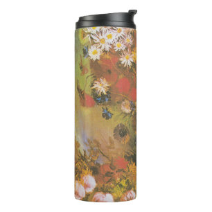 Bouteilles Isothermes Nature morte florale de Van Gogh Red Poppies & Ros